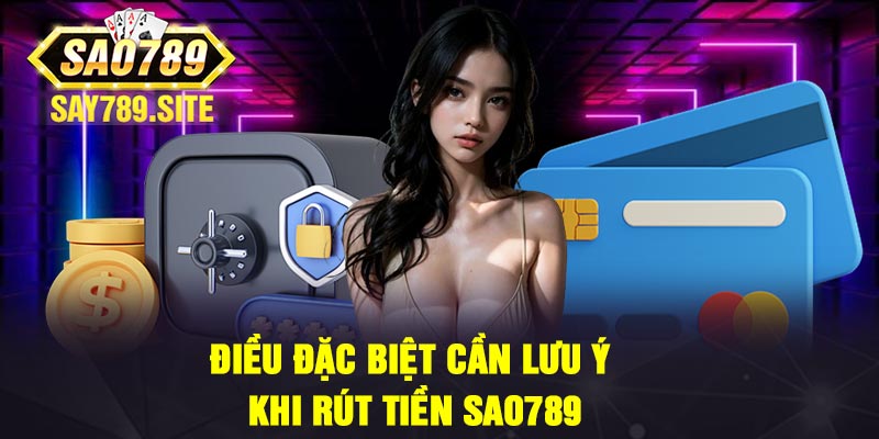 Điều đặc biệt cần lưu ý khi rút tiền Sao789